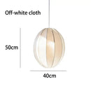 Minimalist cream & black geometric pendant light – dining room