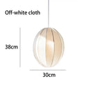 Minimalist cream & black geometric pendant light – dining room