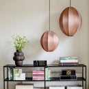 Minimalist cream & black geometric pendant light – dining room