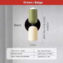 Minimalist cream & coral double head wall lamps for bedroom