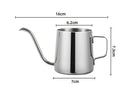 Minimalist cream stainless steel glass coffee maker kitchen kettle
