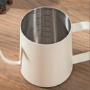 Minimalist cream stainless steel glass coffee maker kitchen kettle
