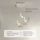 Minimalist cream white ceramic pendant light for dining room