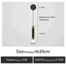 Minimalist creative luxury black & gold bedside wall lamp bedroom