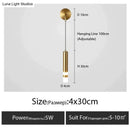 Minimalist creative luxury black & gold bedside wall lamp bedroom