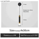 Minimalist creative luxury black & gold bedside wall lamp bedroom