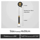 Minimalist creative luxury black & gold bedside wall lamp bedroom