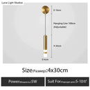 Minimalist creative luxury black & gold bedside wall lamp bedroom