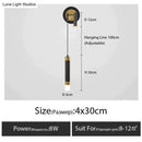 Minimalist creative luxury black & gold bedside wall lamp bedroom