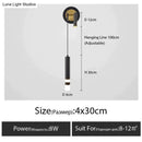 Minimalist creative luxury black & gold bedside wall lamp bedroom