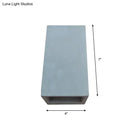 Minimalist cube cement flush mount wall light for stairs