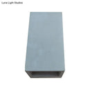 Minimalist cube cement flush mount wall light for stairs