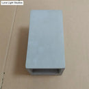 Minimalist cube cement flush mount wall light for stairs