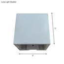 Minimalist cube cement flush mount wall light for stairs