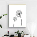 Minimalist Dandelion Canvas Art Set