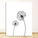 Minimalist Dandelion Canvas Art Set