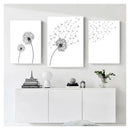 Minimalist Dandelion Canvas Art Set