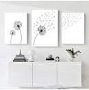 Minimalist Dandelion Canvas Art Set