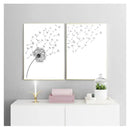 Minimalist Dandelion Canvas Art Set