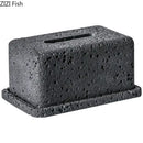 Minimalist dark gray concrete tissue box rack kitchen decor