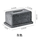 Minimalist dark gray concrete tissue box rack kitchen decor
