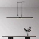 Minimalist decorbites black art led ceiling chandelier dining room