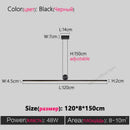Minimalist decorbites black chandelier dining room pendant light