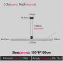 Minimalist decorbites black chandelier dining room pendant light