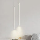 Minimalist decorbites black slim led pendant lamp dining room light