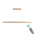 Minimalist dimmable wooden pendant lamp for dining room lighting