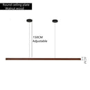 Minimalist dimmable wooden pendant lamp for dining room lighting