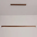 Minimalist dimmable wooden pendant lamp for dining room lighting