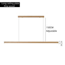 Minimalist dimmable wooden pendant lamp for dining room lighting