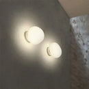 Minimalist frosted glass cobblestone wall lamp for living room