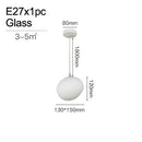 Minimalist frosted glass cobblestone wall lamp for living room
