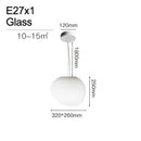 Minimalist frosted glass cobblestone wall lamp for living room