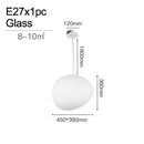Minimalist frosted glass cobblestone wall lamp for living room