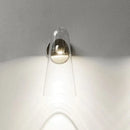 Minimalist gold and clear acrylic wall mount lighting kitchen sconce