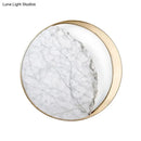 DecorBites™ Minimalist Moon Wall Lamp Marble 1-Head Sconce in Gold - Perfect for Living Room