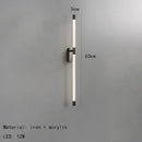 Minimalist gold & black decorbites acrylic line led wall lights bedroom