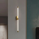 Minimalist gold & black decorbites acrylic line led wall lights bedroom