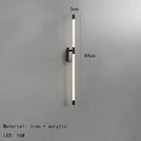 Minimalist gold & black decorbites acrylic line led wall lights bedroom