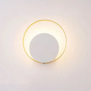Minimalist gold & black led wall lamp for living room