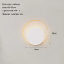 Minimalist gold & black led wall lamp for living room