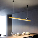 Minimalist gold & black pendant light fixture kitchen island light