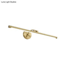 Minimalist gold brass led sconce bathroom vanity light