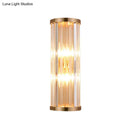 Minimalist gold crystal wall sconce e12 e14 living room light