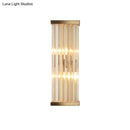 Minimalist gold crystal wall sconce e12 e14 living room light