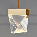Minimalist gold decorbites crystal chandelier dining room light