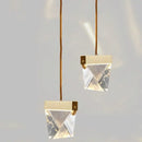Minimalist gold decorbites crystal chandelier dining room light